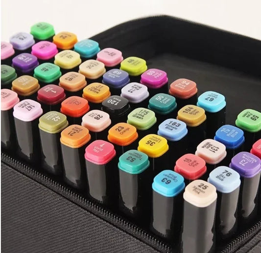 Kit de Canetas Artísticas Dupla Ponta – 24 Cores Vibrantes 🎨✨