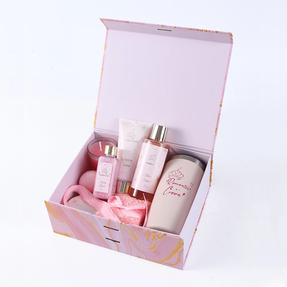 Kit Spa Romântico Crown – O Presente Perfeito para Relaxar e Cuidar de Quem Você Ama! 🎁💖